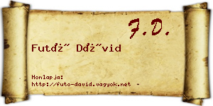 Futó Dávid névjegykártya