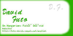 david futo business card